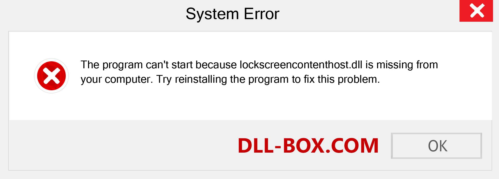  lockscreencontenthost.dll file is missing?. Download for Windows 7, 8, 10 - Fix  lockscreencontenthost dll Missing Error on Windows, photos, images